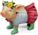 Mel's Dreams Artisan Resin Piglet Statue - Whimsical Garden Décor in Rain Boots ... - Image 2