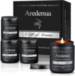 Men’s Candle Set for Men, 4 Pack Masculine Scented Candles – Vintage Leather, Sm... - Image 2