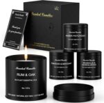Men's Scented Candles Gift Set - 4 Pack Luxury Masculine Scented Candles for Men... - Image 2