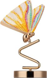 Metal Butterfly Luxury Acrylic Butterfly Table Lamp - Stained Glass Nordic Light... - Image 2