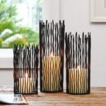 Metal Candle Holders for Pillar Candles - Creative Wire Candle Holder Set of 3 f... - Image 2