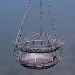 Metal Hanging Planters,Plant Hanger Basket Decorative Plant Pot Holder for Outdo... - Image 2