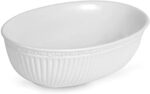 Mikasa Italian Countryside Oval Serving Bowl, 10.5", White - Image 2
