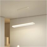 Minimalist Dining Room Chandelier Modern Long Strip Table Lamp Luxury Bar, Conte... - Image 2