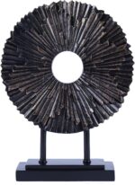 Minimalist Round Statue Above Cabinet Decor Kitchen, Modern Decorative Sculpture... - Image 2
