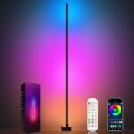 Miortior Corner Floor Lamp - Smart RGB LED Corner Lamp with App and Remote Contr... - Image 2