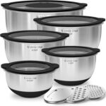 Mixing Bowls with Lids Set - Non-Slip, Airtight Warp-Proof TPR-AS Lids, Thicker ... - Image 2