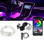 Miytsya 1 PC Car LED Strip Lights, 16 Million Colors 5 in 1 with 236 inches Fibe... - Image 2