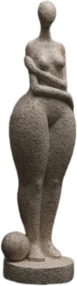 Modern Abstract Fat Woman Resins Sculpture Lady Figurine Statue for Home Interio... - Image 2