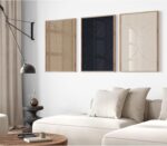 Modern Abstract Pictures Wall Art Boho Neutral Canvas Wall Art Minimalist Wall D... - Image 2