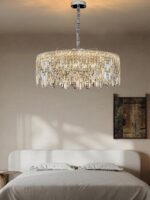 Modern Chaner K9 Crystal Round LED Lights Hanging Luxury Home Decor Creative - Image 2