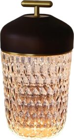 Modern Crystal Table Lamp with 24 Pine Nut Design Charging Base 3 Color Temperat... - Image 2