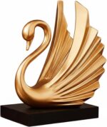 Modern Gold Statue Swan Decor for Living Room,Luxury Swan Sculpture Home Decor A... - Image 2