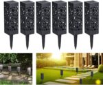 Modern Home Set of 6 Solar Powered LED Path Lights - Modern Deco Design - Light ... - Image 2