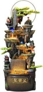 Modern Retro Waterfall Fountain with Lighting for Living Rooms,Entrances 149cm H... - Image 2