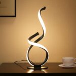 Modern Touch Lamp for Nightstand, Spiral LED Table Lamp, Dimmable 3 Color Temper... - Image 2