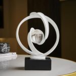 Modern White Statue Decor for Living Room, Abstract Art Sculptures Home Décor Ac... - Image 2