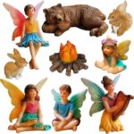 Mood Lab Fairy Garden Figurines - Camping Set (9 pcs) - Miniature Decorative Sta... - Image 2