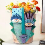 Mrlikale Abstract Face Planter Pots, Unique Head Planter with Drainage Hole for ... - Image 2