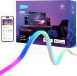 NEEWER 9.84ft/3m LED Strip Lights Front Lit, Smart AI RGB Cuttable Neon Rope Lig... - Image 2