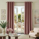 NICETOWN Dusty Rose Pink Velvet Curtains Room Darkening Thermal Insulated Curtai... - Image 2