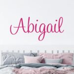 Name Wall Decal Sticker - Multiple Font Custom Baby Name - Nursery Wall Sticker ... - Image 2