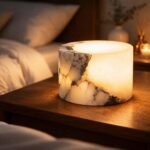 Natural Marble Touch Light Onyx Marble Luxury Table Lamp,Caring Dimmable LED Bed... - Image 2