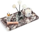 Natural Marble Vanity Tray - Moujings Genuine Marble Perfume Tray for Bathroom D... - Image 2