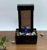 Nature's Mark 10" H Mirrored Waterfall Light Show Tabletop Water Fountain with N... - Image 2