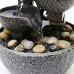 Nature's Mark 7" H Tiered Rock Bowl Tabletop Water Fountain with Natural River R... - Image 2