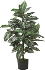 Nearly Natural 3ft Zebra Silk Plant - Image 2