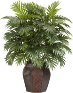 Nearly Natural Areca Palm with Vase Silk Plant, 38" x 27" x 25" - Image 2