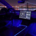 Nestour Interior Car Neon Lights Fit for Tesla Model 3 Y 2021 2022 2023 (Center ... - Image 2
