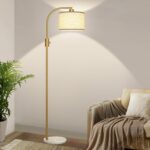 Nintiue Upgraded Modern Arc Dimmable Tall Standing Floor Lamp with Marble Base &... - Image 2
