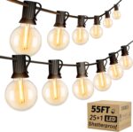 OHLUX Outdoor String Lights, 55FT Shatterproof LED Patio Lights with 26 Dimmable... - Image 2