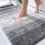 OLANLY Bathroom Rugs Mat 30x20, Extra Soft Absorbent Microfiber Bath Rugs, Rubbe... - Image 2