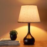 ONEWISH Touch Bedside Lamp for Bedroom, 3-Way Dimmable Farmhouse Table Lamps for... - Image 2