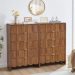 ORRD Accent 5 Drawer Dresser for Bedroom Set of 2, Modern Closet Chest of Drawer... - Image 2