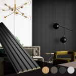 OUZUGIE WPC Acoustic Slat Wall Paneling, 8-Pack 114 x 6 Inches 3D Wall Panels fo... - Image 2