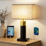OYedis Table Lamps for Living Room 3-Way Dimmable Touch Bedside Lamp Modern Bedr... - Image 2