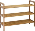 Oceanstar 3-Tier Bamboo Shoe Rack, Natural - Image 2