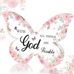 Office Desk Decor for Women Pink Desk Accessories Decoration Pink Butterfly Moth... - Image 2