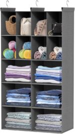 Ofiray-home 5 Tier Hanging Closet Organizer, 14 Compartments Sweater Organizer f... - Image 2