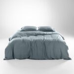 Olive + Crate Tencel King Duvet Cover Set - Hypoallergenic, Cooling Lyocell, Euc... - Image 2