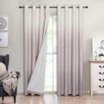 Ombre Full Blackout Window Curtain Panels Thermal Insulated Noise Reduction Rust... - Image 2