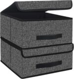 Onlyeasy Foldable Storage Bins Cubes Boxes with Lid - Storage Box Cube Cubby Bas... - Image 2