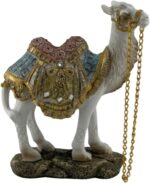 Ornate White Camel Figurine — Decorative Resin Camel Statue with Gold Embellishe... - Image 2