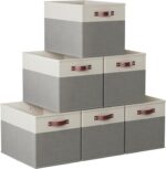 Ornavo Home 13 x 15 x 13 Kallax Storage Cube Bins, Foldable Collapsible Fabric S... - Image 2