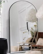 Otlsh Floor Mirror, 90"×46" Arched Full Length with Stand, Standing, Full Body, ... - Image 2