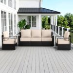 Outdoor Patio Furniture Set, 3-Piece Aluminum Patio Conversation Set All-Weather... - Image 2